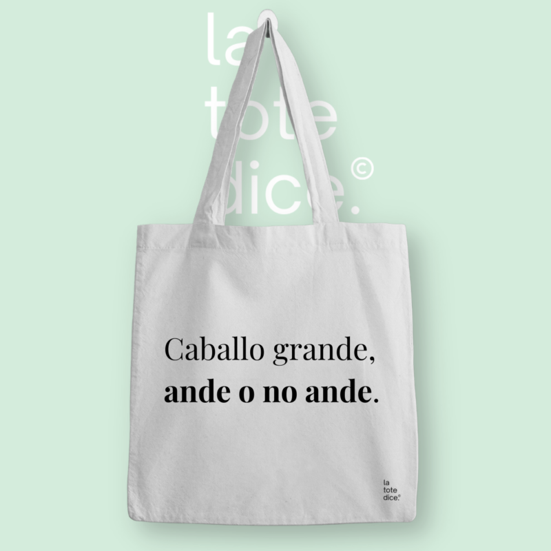 bolsa de tela con refrán español