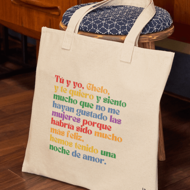 Tú y yo, Chelo - totebag clásica