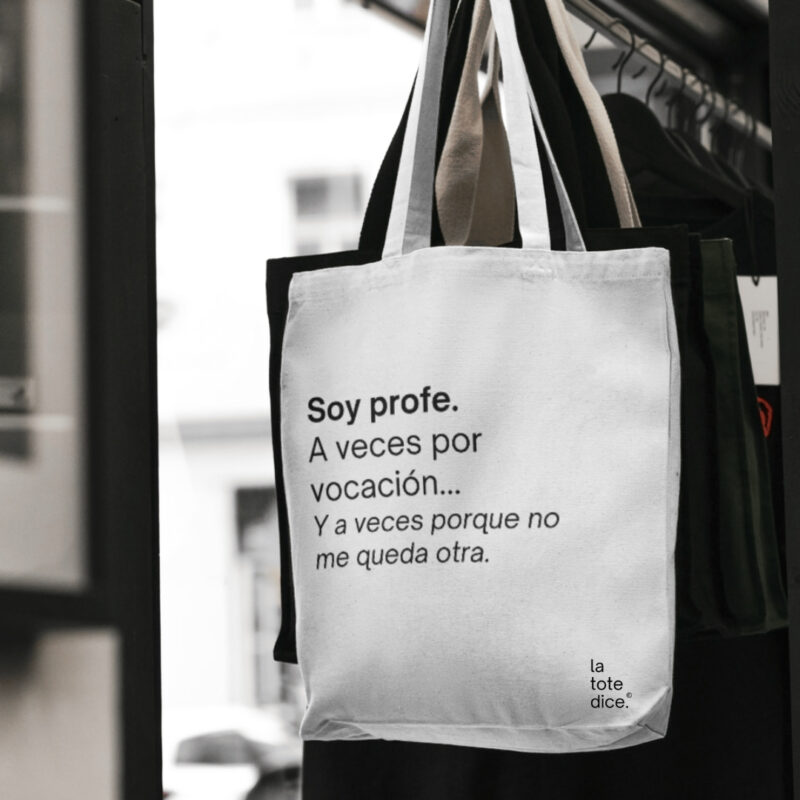 bolsa de tela para profesores