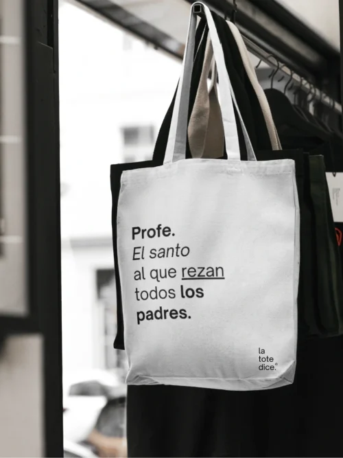 bolsa de tela para profe