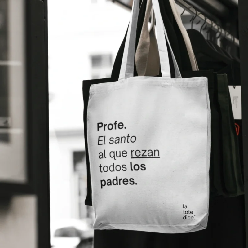 bolsa de tela para profe